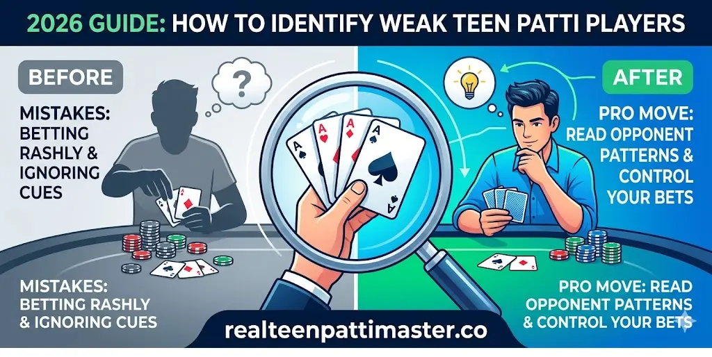 How to Identify Weak Players in Teen Patti – Read Opponents Like a Pro (2026 Guide)